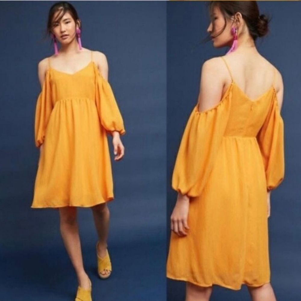 Anthropology Moulinette Soeurs  Cold Shoulder Dress